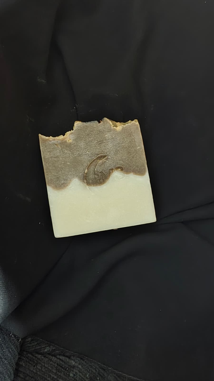 Moonlit Mocha Coffee Soap by Glowing Moon Skin – Handmade Cold Process Soap with Coffee Powder & Essential Oils – Natural Exfoliating Bar for Face & Body