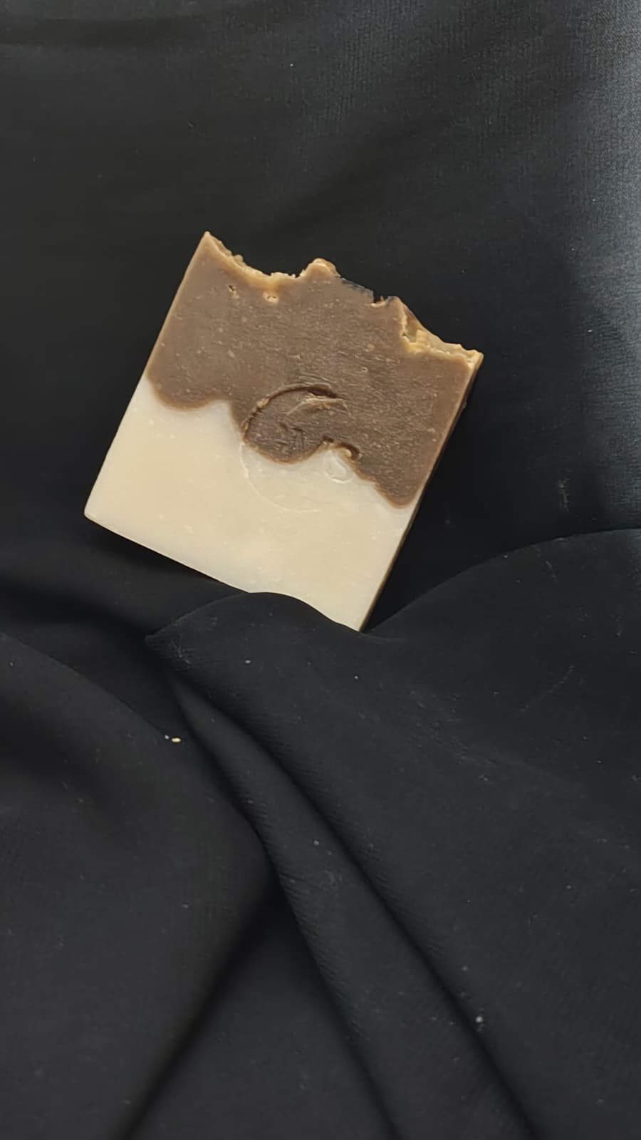 Moonlit Mocha Coffee Soap by Glowing Moon Skin – Handmade Cold Process Soap with Coffee Powder & Essential Oils – Natural Exfoliating Bar for Face & Body