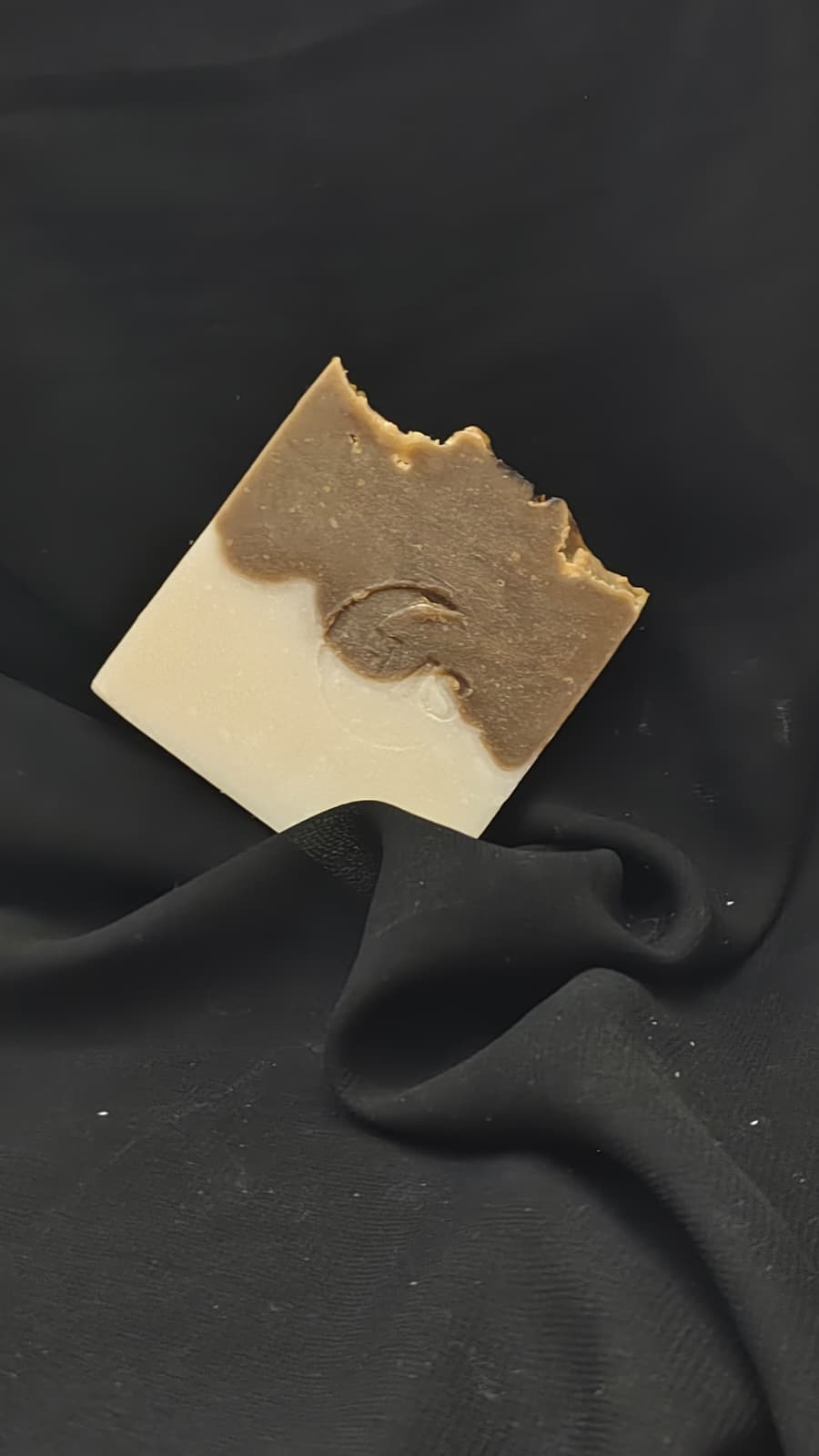 Moonlit Mocha Coffee Soap by Glowing Moon Skin – Handmade Cold Process Soap with Coffee Powder & Essential Oils – Natural Exfoliating Bar for Face & Body