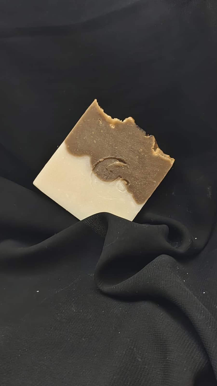 Moonlit Mocha Coffee Soap by Glowing Moon Skin – Handmade Cold Process Soap with Coffee Powder & Essential Oils – Natural Exfoliating Bar for Face & Body